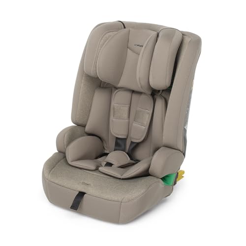 Foppapedretti Seggiolino Auto Street I-Size, per bambini da 76 a 150 cm di altezza, 15mesi-12 anni, conforme ECE R129, Fissaggio a 3 punti, Safe Body Protection, Protezione Impatti Laterali, Sand
