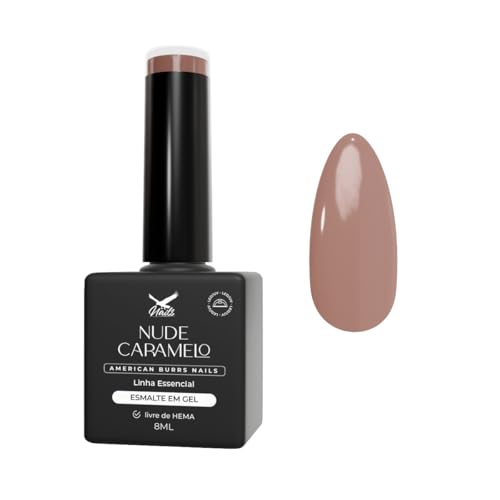Esmalte em Gel, Nude Caramelo, 8ml - American Burrs Nails
