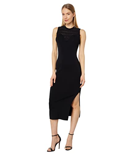 Ted Baker Damen Polyan Lässiges Kleid, Schwarz, 42