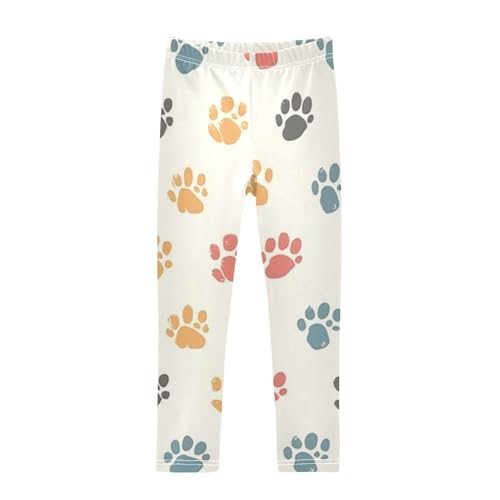 Girls Leggings Cute Pet Paw Toddler Girls Clothes Leggings for Girls Toddler Girls Leggings 3-4T