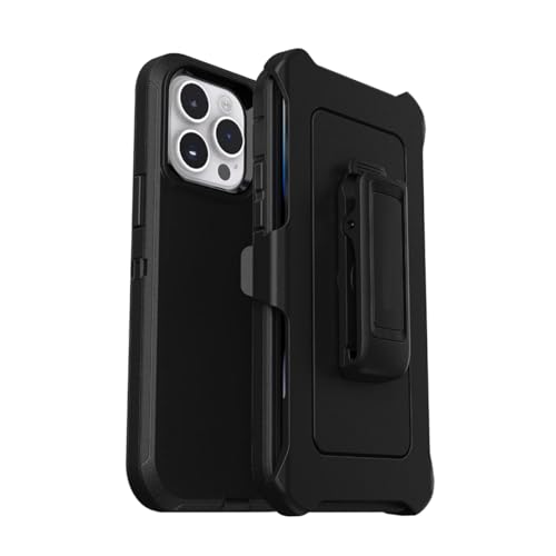 Defender Case Compatible with Samsung iPhone 15 Pro Max Heavy Duty Shockproof Rugged Defender Case for iPhone 15 Pro Max Phone Case 6.7 inch Black