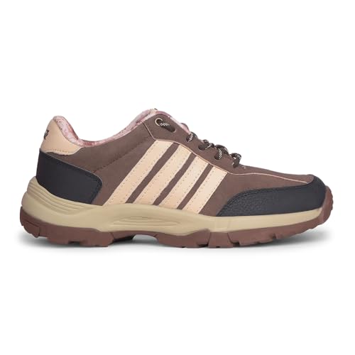 Image of Liberty Leap7x COLUMBIA6E Men Sports Trekking Shoes - Brown & Olive Green | Comfortable and Durable Lace-Up Closure - Suitable for Lacing Running, Gym, Jogging and Outdoor Shoes for Man