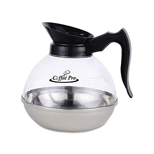 Original Gourmet CPU12 Unbreakable Decanter, Regular, 12 Cup, 8-Inch x10-Inch x10-Inch, BK Handle