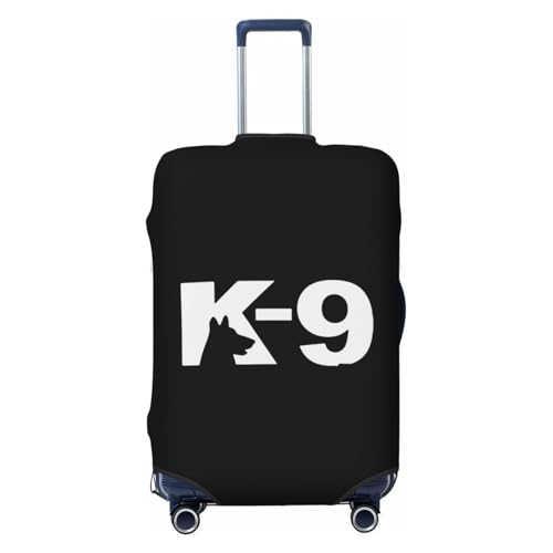 K9 Dog Travel Luggage Cover Suitcase Protector Fits 26-28 Inch Case(Black,L)