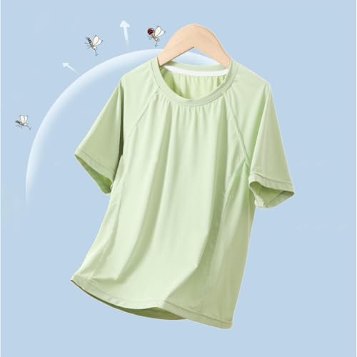 Girls Boys Summer T-Shirts Short Sleeve Kids Ice Silk Breathable Workout Running Tops Casual Quick Dry Athletic Tops2