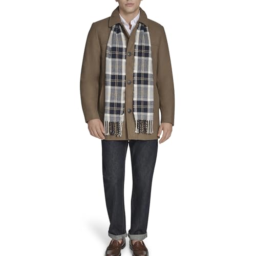 Image of Dockers Men's Weston Wool Blend Coat With Scarf (Regular and Big & Tall)