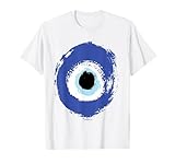 Evil Eye Artistic Blue Greek T-Shirt
