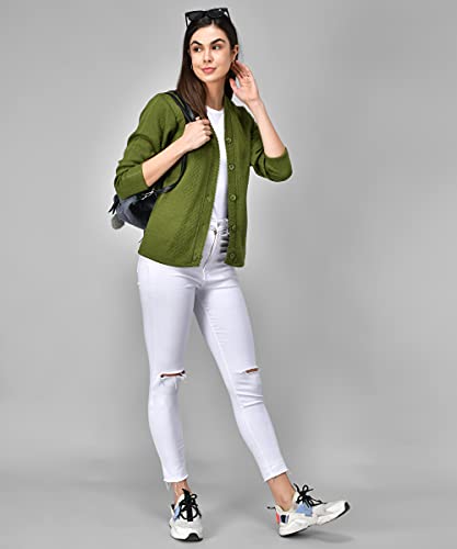 Image of eKools Women's Winterwear Woolen Sweater Cardigans