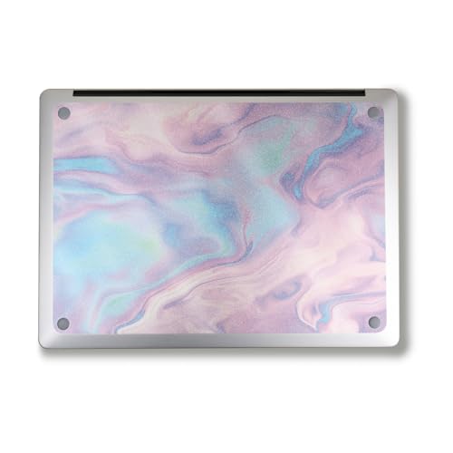 Image of Glossy Glitter Laptop Skin Compatible with Alienware M18 R2 (2024) - Pastel Wave - Premium 3M Vinyl Protective Wrap Decal Cover - Easy to Apply | Crafted in The USA by MightySkins