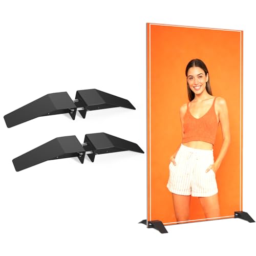 QIFEIQIFEI Foam Board Stand Heavy Duty Stainless Steel Adjustable Sign Holder Base for Any Size Board Ideal for Commercial Advertising Events Store Displays (Enhanced Edition)