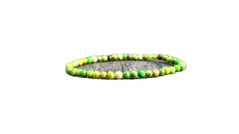 Bracelet turquoise d'Anhui 4mm rond facetté pour la méditation