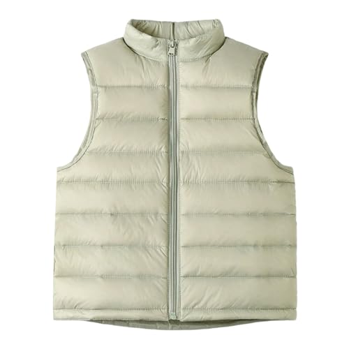 Boys Girls Quilted down Vest Zip up Lightweight Warm Sleeveless Puffer Jackets Kids Winter Warm Soft down Outwear