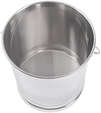 Stainless Steel Bucket with Lid, 8 L / 8.5 Qt Milk Pail Bucket with Handle Kitchen Compost Bin Kitchen Compost Bin