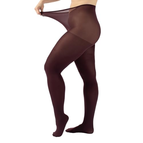 Image of CALZITALY Plus Sizes Anti-Chafing Opaque Tights | 60 DEN | L - 4XL | Black | Italian Hosiery