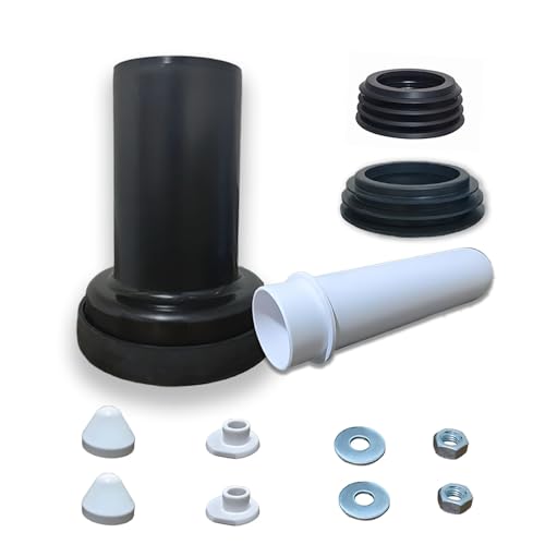 Wand-WC Anschluss-Set Ausgestattet mit Dichtungsringen und Befestigungselementen Geeignet für die...