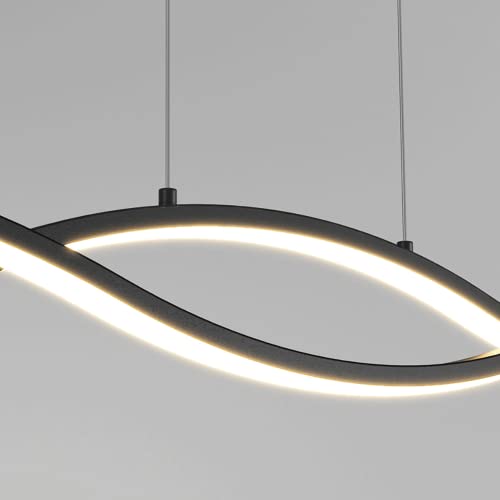 Lámparas de suspensión lineales de metal para iluminar encimeras e islas 7