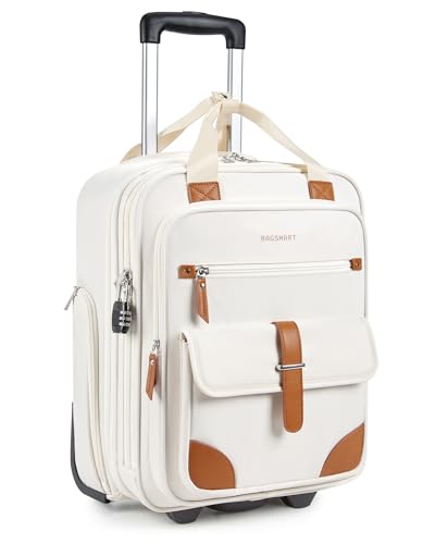 BAGSMART 16-inch Underseat Softside Carry-On Luggage