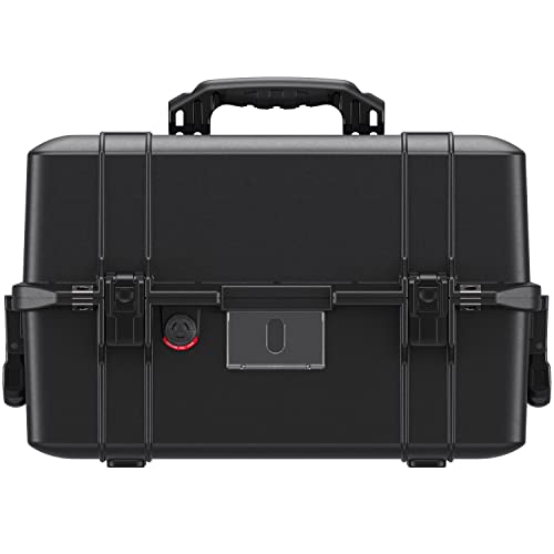 PELI 1465Air Maleta de Transporte Ligera para Equipos fotográficos DSLR Profesionales, estanca e Impermeable al Polvo, 33L de Capacidad, Fabricada en EE.UU., sin Espuma, Color Negro - imagen 4