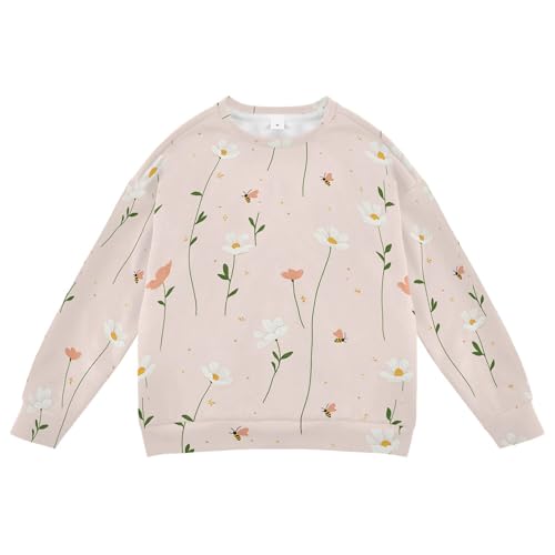 JUNZAN Cartoon Callistephus Blush Kids Boys Sweatshirts Hoodies Fleece Boys Sweat Shirt Athletic 4T