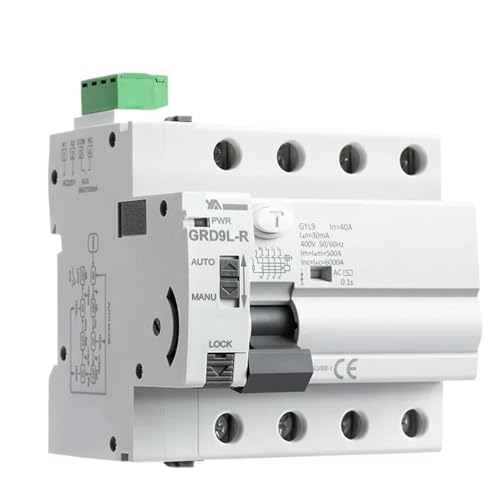 Disjoncteur différentiel auto RCCB 4P 63A 30mA GRD9L