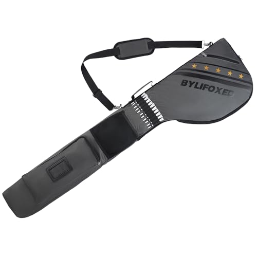 BYLIFOXED Par 3 Golf Carry Bag for Short Game,Sunday Golf Bag for Men,Small Golf Bag with Thick Foam Protection,Fit Up to 5-8 Clubs (Grey)