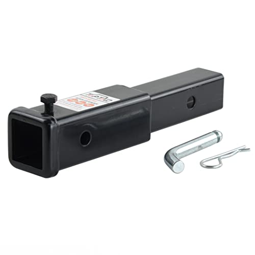 Toptow Hitch Extender 8-1/2" Extension Length, Fits For 2 Inch Receiver, Anti-Rattle Bolt, With Hitch Pin Kit #TOP5