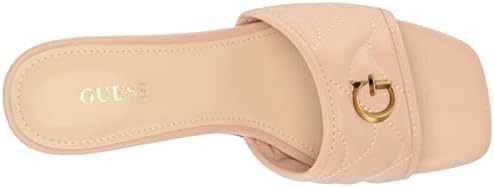 GUESS Women's ULLIY Heeled Sandal, Nude 110, 8 | Image 4