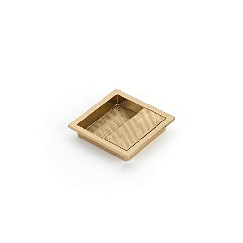 Schaub MODO Collection 3-7/8 in. (98mm) Recessed Pull, Signature Satin Brass, 1208-SSB