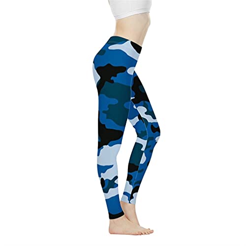 Biyejit Pantalon de yoga taille haute pour femme - Leggings d'entraînement pour femme, camouflage, M