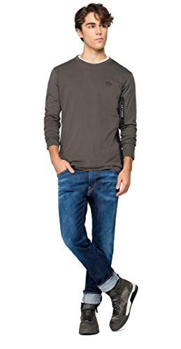 REPLAY M3167 .000.22832p T-Shirt, 212 Mud, XS Uomo...