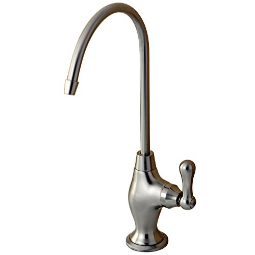 Kingston Brass Gourmetier KS3198AL Restoration Single Handle Water Filtration Faucet, Brushed Nickel