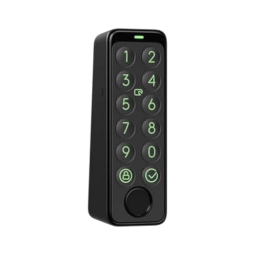 SwitchBot Smart Keypad Touch für SwitchBot Smartes Türschloss, schlüsselloser Zutritt per Fingerabdruck, IP65 wasserdicht, unterstützt virtuelle Passwörter für Haussicherheit