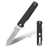 TONIFE Pocket Knife for Men EDC Folding Knife with Clip 8Cr14MoV Blade Aluminum Handle