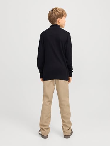 Sudadera Quarter Zip Junior de algodón con cuello alto ajustable para niños modernos 2