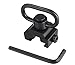winvin Quick Release Detach QD Sling Swivel Mount - with Base 20mm Rail Mounted Push Button (Sling Attachment for Picatinny/Weaver)