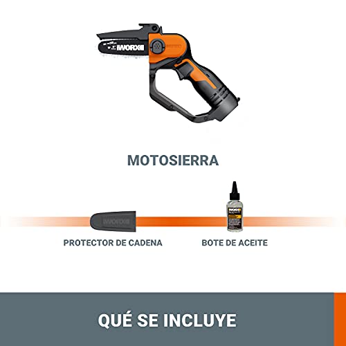 WORX WG324E.9 accu-eenhand-takkenzaag 20 V - 12 cm zwaardlengte - licht en comfortabel - PowerShare compatibel - zonder… - Afbeelding 6