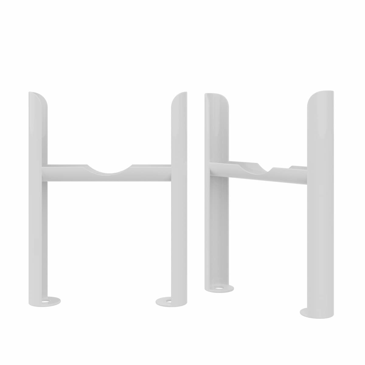 Nrg White Radiator Floor Mounting Feet For 4 Column Cast Iron Radiator