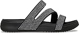 Crocs Women's Getaway Strappy Sandals, Black Gems, 10