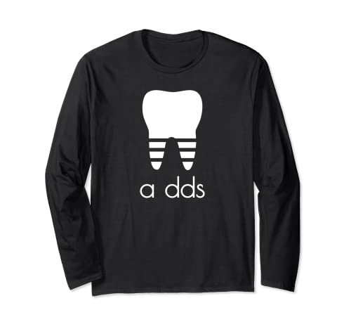 Divertido dentista a DDS Dental Student Grad Gift Pun Humor Manga Larga