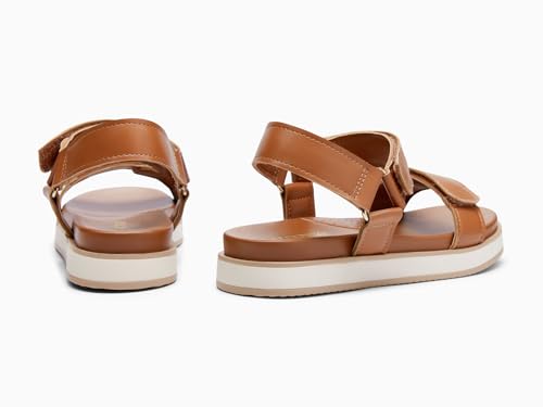 Image of Coutgo Women's Arch Support Adjustable Strap Flat Sandals | Casual Sandals