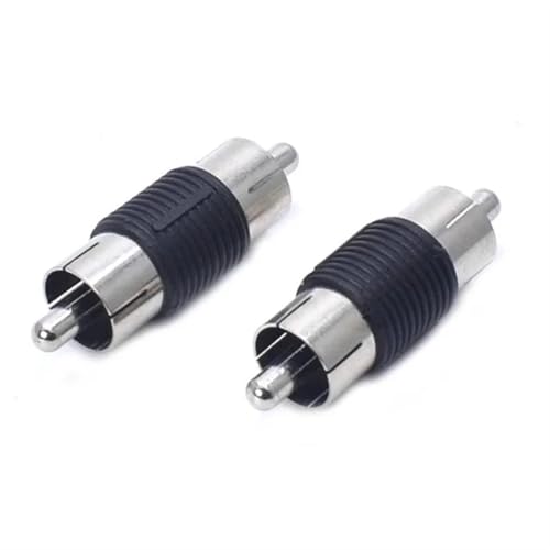 Conector RCA macho a macho de níquel para una conversión de audio sin pérdidas 7