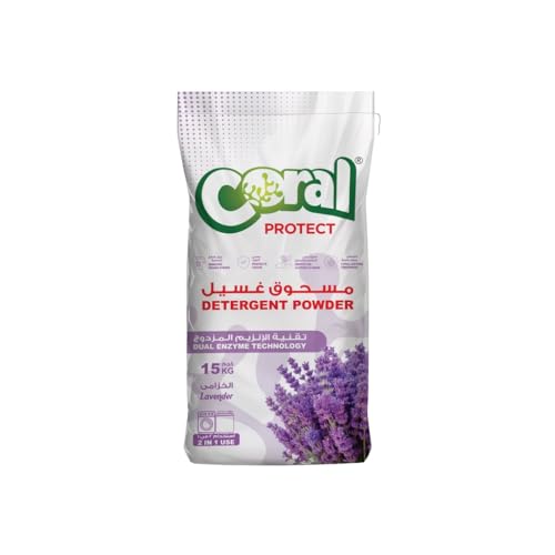 Coral Protect Laundry Detergent Powder (Washing Powder) Lavender 15kg