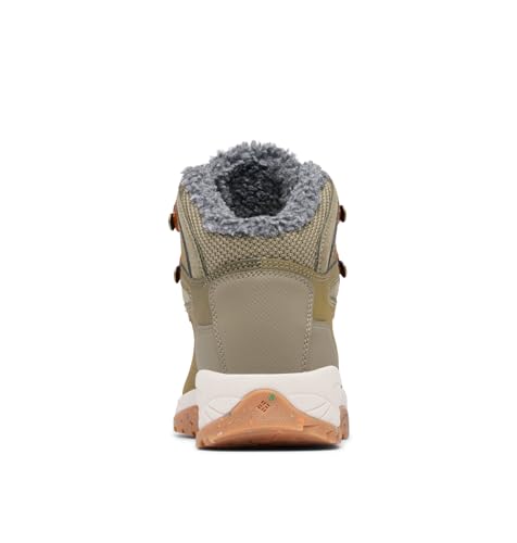 Columbia Womens Newton Ridge Waterproof Omni-Heat II Insulated Hiking Boots, Stone Green/Canyon Sun, 9