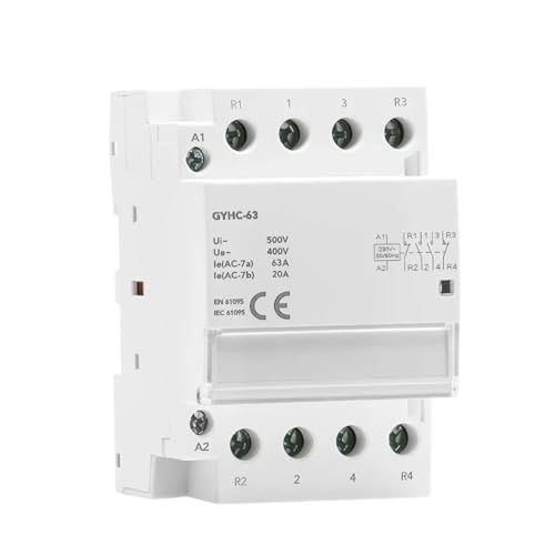 Contacteur modulaire AC 4P 63A pour tableau électrique domestique sur rail DIN 220V