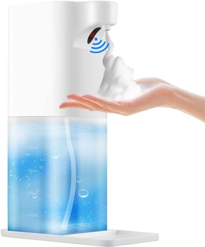 Automatico Dispensador Jabon Baño, 500ml Dispensador de Jabon Sensor Infrarrojo Sin Contacto para,...