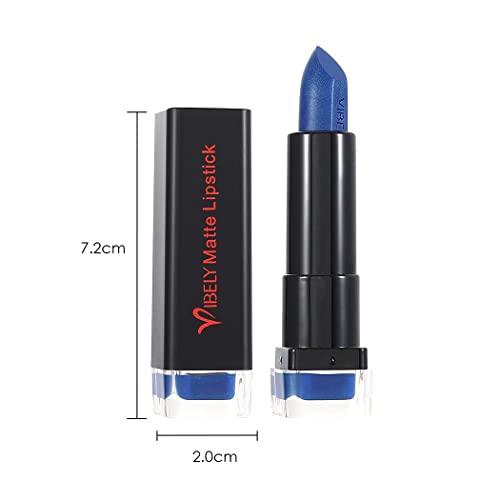 Kilshye Matte Lipstick Hight Pigment Lipsticks Long Lasting Lip Stick Waterproof Lips Gloss Cream Lipgloss Makeup For Women And Girls Pack Of 1 (A- Blue 16) #TOP7