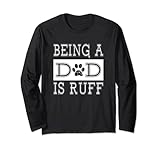 Photo Gallery canine dad gift funny being a dog dad is ruff paw print maglia a manica Photo Gallery canine dad gift funny being a dog dad is ruff paw print maglia a manica