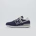New Balance Boy's Kids 574 V1 70s Racing Lace-up Sneaker, Navy/White, 2.5 Little