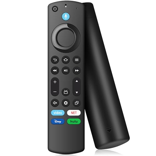 Mando a distancia de TV Stick para FireStick (HD, 4K, 4K Max, Lite), TV Cube, control remoto para televisores inteligentes Hisense, TCL, Insignia, Omni, QLED Series Fire con voz