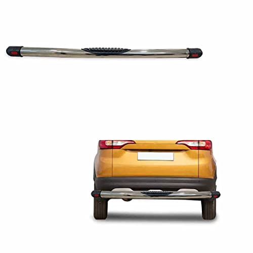 Image of Stainless Steel High Gloss Safety Rear Bumper Protector for Triber